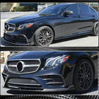 Mercedes E-class W213 2016-2023 Front Bumper Lip V1 for AMG-Line / E43 AMG 2016-2019, Carbon photo 3