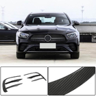 Mercedes E-class W213 2016-2023 Front bumper extensions (for AMG-Line 2020+, Dry Carbon) photo 8