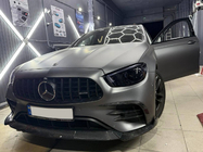 Mercedes E-class W213 2016-2023 Front bumper extensions (for AMG-Line 2020+, Dry Carbon) photo 10