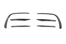 Mercedes E-class W213 2016-2023 Front bumper extensions (for AMG-Line 2020+, Dry Carbon) photo 17