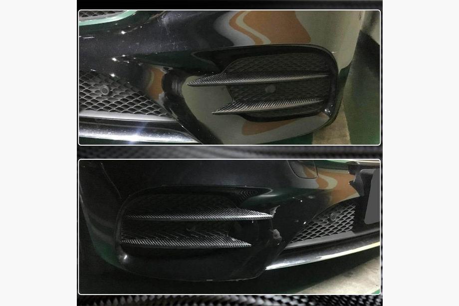 Mercedes E-class W213 2016-2023 Carbon Front Bumper Covers (for AMG-Line/E43 AMG 2016-2019) Photo 5