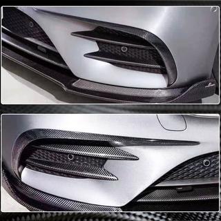 Front Bumper Extensions V1 (for E43 AMG 2016-2019, Carbon) photo 4