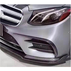 Mercedes E-class W213 2016-2023 Front bumper extensions V2 (for E43 AMG 2016-2019, Carbon) photo 3
