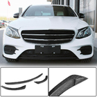 Mercedes E-class W213 2016-2023 Front Bumper Lip V2 for AMG-Line / E43 AMG 2016-2019, Carbon photo 1