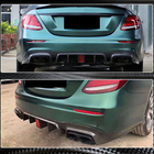 Mercedes E-class W213 2016-2023 Rear Bumper Diffuser with Tips V2 (for AMG/AMG-Line 2016-2019, Carbon) photo 4