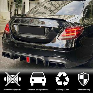 Rear Bumper Diffuser with Tips V2 (for AMG/AMG-Line 2016-2019, Carbon) photo 3