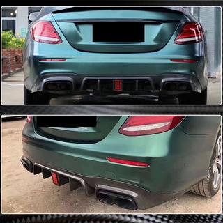 Rear Bumper Diffuser with Tips V2 (for AMG/AMG-Line 2016-2019, Carbon) photo 4