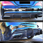 Mercedes CLA C117 2013-2019 Rear Bumper Diffuser V1 for AMG-Line / CLA45 AMG, Carbon photo 4