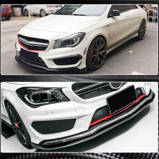Front Bumper Lip Spoiler (for CLA45 AMG SD 2013-2015, Carbon) photo 3