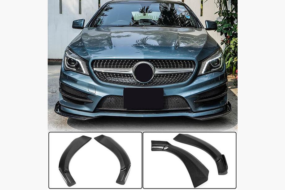 Mercedes CLA C117 2013-2019 Carbon Front Bumper Covers (for Base SD 2013-2016) Image