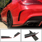 Mercedes CLA C117 2013-2019 Rear Bumper Covers V2 (for AMG-Line / CLA45 AMG SD, Carbon) photo 1