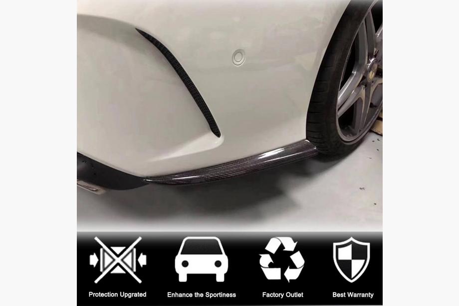 Mercedes CLA C117 2013-2019 Rear Bumper Covers V3 (for AMG-Line / CLA45 AMG SD, Carbon) Photo 2