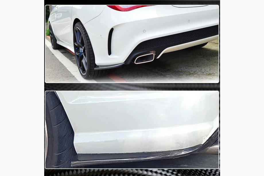 Mercedes CLA C117 2013-2019 Rear Bumper Covers V3 (for AMG-Line / CLA45 AMG SD, Carbon) Photo 3