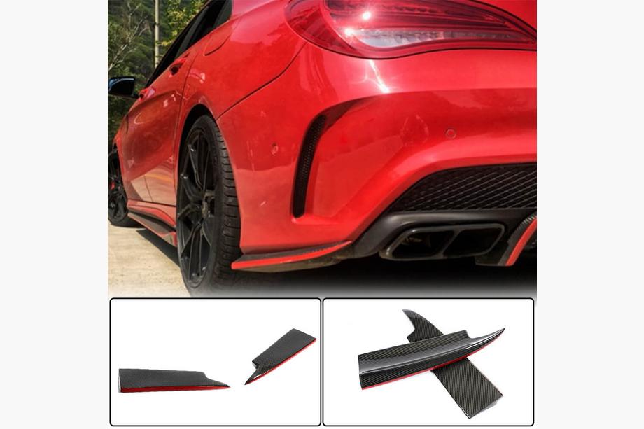 Mercedes CLA C117 2013-2019 Rear Bumper Covers V3 (for AMG-Line / CLA45 AMG SD, Carbon) Photo 6