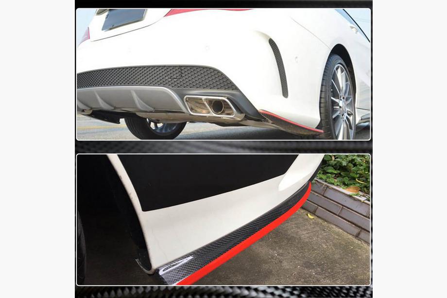 Mercedes CLA C117 2013-2019 Rear Bumper Covers V3 (for AMG-Line / CLA45 AMG SD, Carbon) Photo 8