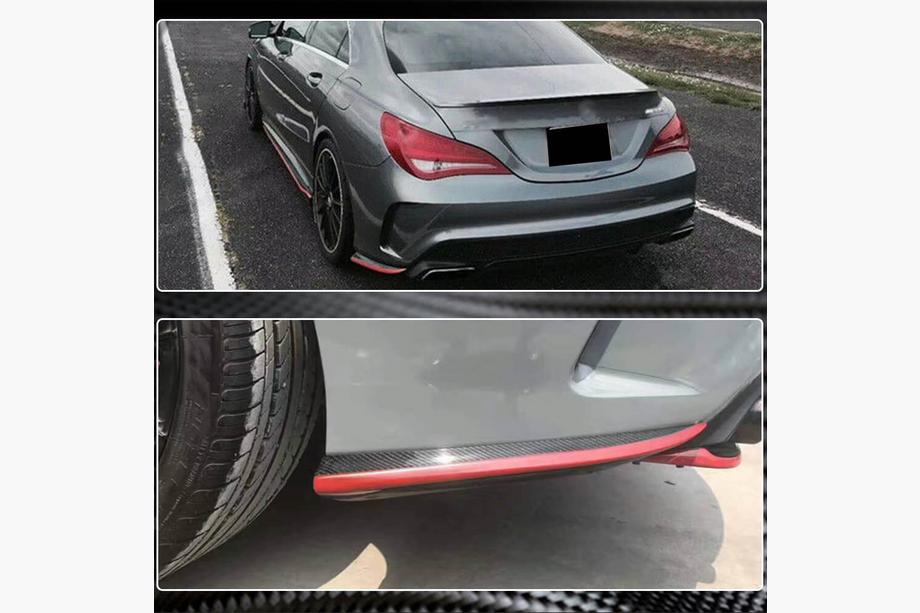 Mercedes CLA C117 2013-2019 Rear Bumper Covers V3 (for AMG-Line / CLA45 AMG SD, Carbon) Photo 9