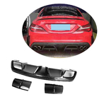 Mercedes CLA C117 2013-2019 Rear Bumper Diffuser V1 (for AMG-Line / CLA45 AMG 2013-2016, Carbon) photo 1