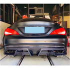 Mercedes CLA C117 2013-2019 Rear Bumper Diffuser V1 (for AMG-Line / CLA45 AMG 2013-2016, Carbon) photo 2