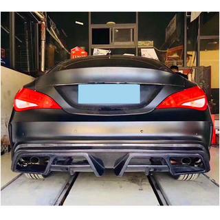 Rear Bumper Diffuser V1 (for AMG-Line / CLA45 AMG 2013-2016, Carbon) photo 2