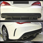 Mercedes CLA C117 2013-2019 Rear Bumper Diffuser V2 (for AMG-Line / CLA45 AMG 2013-2016, Carbon) photo 5