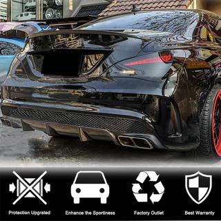 Rear Bumper Diffuser V2 (for AMG-Line / CLA45 AMG 2013-2016, Carbon) photo 4