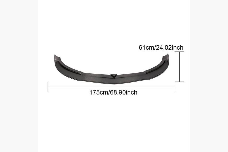 Mercedes A-class W176 2012-2018 Front Bumper Lip V1 for AMG-Line / A45 AMG HB 2013-2015, Carbon Photo 6