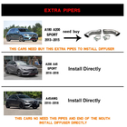 Mercedes A-class W176 2012-2018 Rear Bumper Diffuser V1 for AMG-Line / A45 AMG HB photo 6