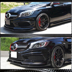 Mercedes A-class W176 2012-2018 Front Bumper Lip V2 (for AMG-Line / A45 AMG HB 2013-2015, Carbon) photo 3