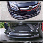 Mercedes A-class W176 2012-2018 Front Bumper Lip V2 (for AMG-Line / A45 AMG HB 2013-2015, Carbon) photo 4