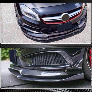 Front Bumper Lip V2 (for AMG-Line / A45 AMG HB 2013-2015, Carbon) photo 4
