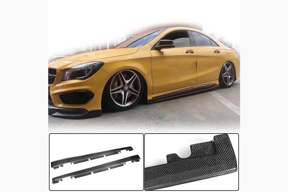 Mercedes A-class W176 2012-2018 Side Skirts V3 (Carbon) Image
