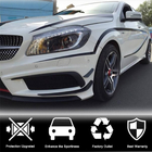 Mercedes A-class W176 2012-2018 Carbon Front Bumper Covers (for AMG-Line / A45 AMG HB 2013-2015) photo 2