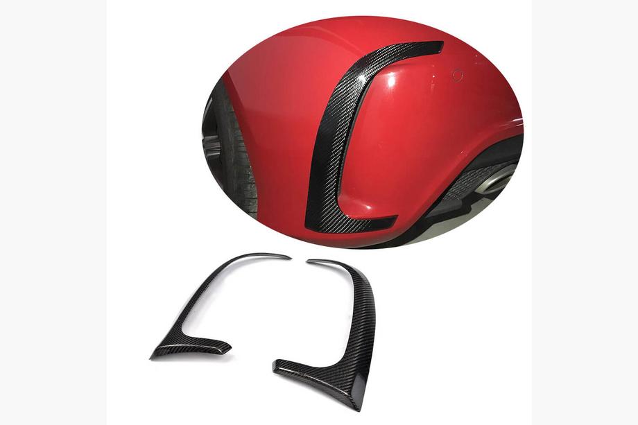 Mercedes A-class W176 2012-2018 Rear bumper trim for A45 AMG HB 2013-2015 Carbon Image