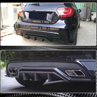 Rear Bumper Diffuser V2 (for AMG-Line / A45 AMG HB) photo 3