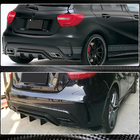 Mercedes A-class W176 2012-2018 Rear Bumper Flap Covers (for AMG-Line / A45 AMG HB, Carbon) photo 3