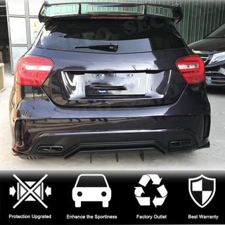 Rear Bumper Flap Covers (for AMG-Line / A45 AMG HB, Carbon) photo 2
