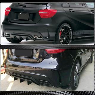 Rear Bumper Flap Covers (for AMG-Line / A45 AMG HB, Carbon) photo 3