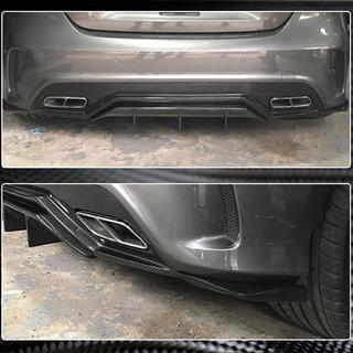 Rear Bumper Flap Covers (for AMG-Line / A45 AMG HB, Carbon) photo 4