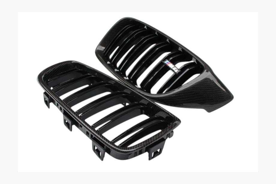 BMW 4 Series F32/F33/F36 2012-2020 M4-Style Kidney Grilles (Carbon) Image