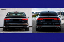 Audi A8 2018- Facelift kit with headlight replacement (to S8 2025) photo 3