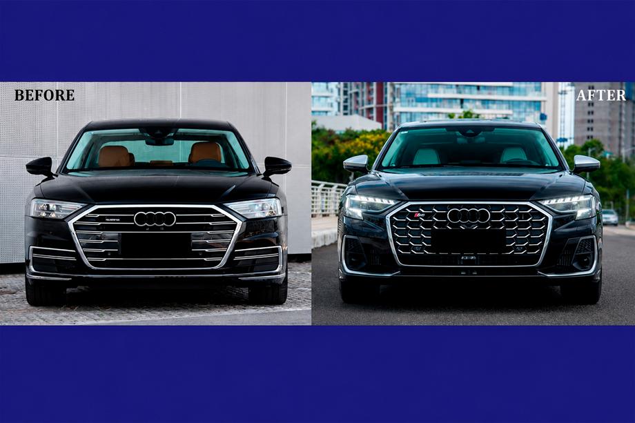 Audi A8 2018- Facelift kit with headlight replacement (to S8 2025) Image