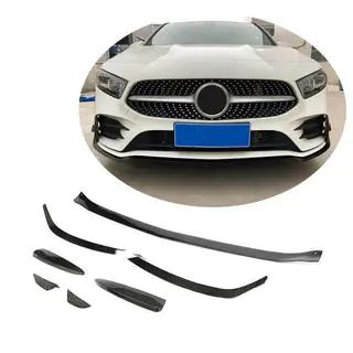 Front Bumper Lip V1 for AMG-Line SD 2018-2021 Carbon photo 1