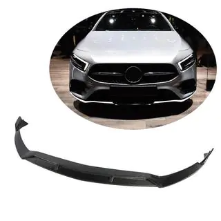Front Bumper Lip V3 for AMG-Line SD 2018-2021 Carbon photo 1