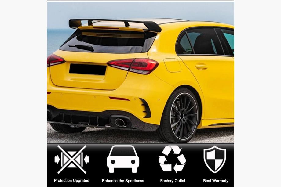 Mercedes A-class W177 2018- Rear bumper covers (for A45 AMG 2021-2023, Carbon) Photo 2