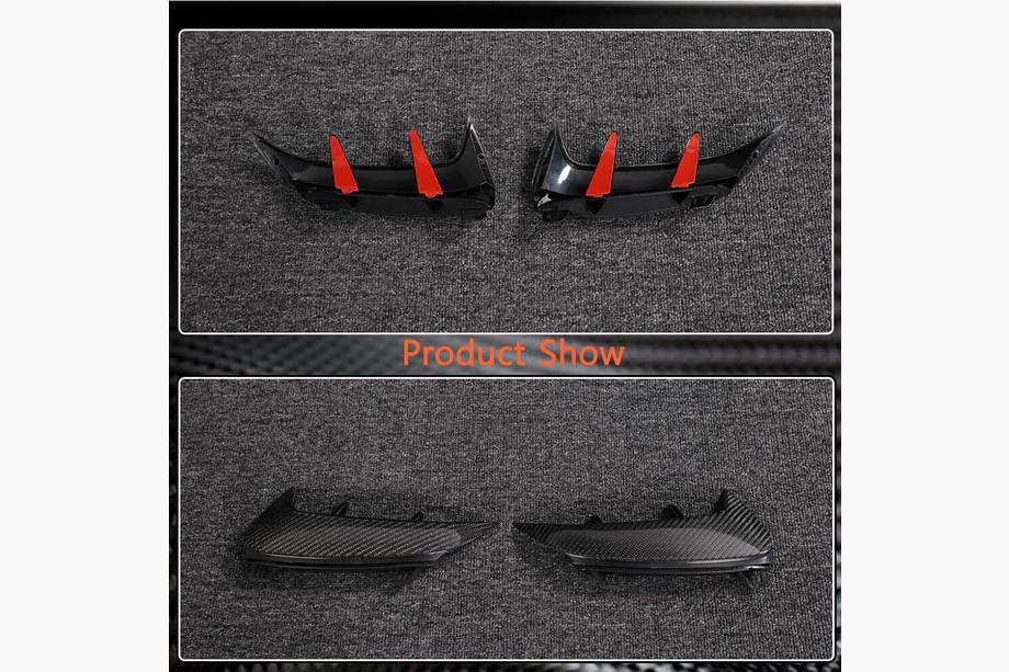 Mercedes A-class W177 2018- Rear bumper covers (for A45 AMG 2021-2023, Carbon) Photo 4