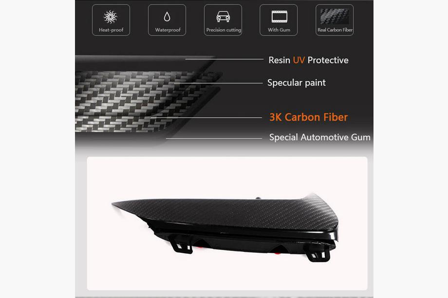 Mercedes A-class W177 2018- Rear bumper covers (for A45 AMG 2021-2023, Carbon) Photo 5