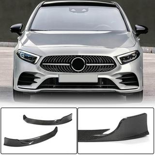 Front Bumper Flap Covers (for AMG-Line 2018-2021, Carbon) photo 1