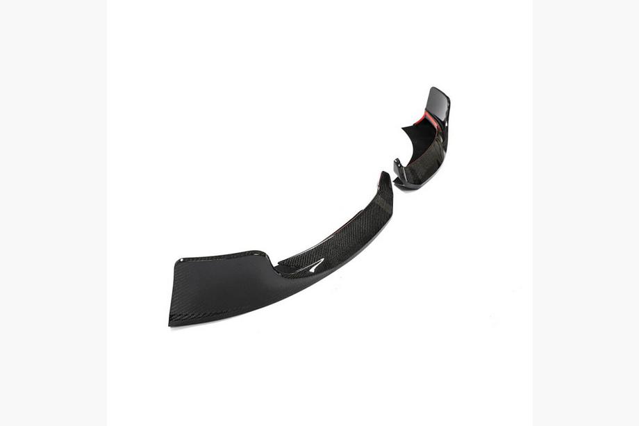 Mercedes A-class W177 2018- Front Bumper Flap Covers (for AMG-Line 2018-2021, Carbon) Photo 3