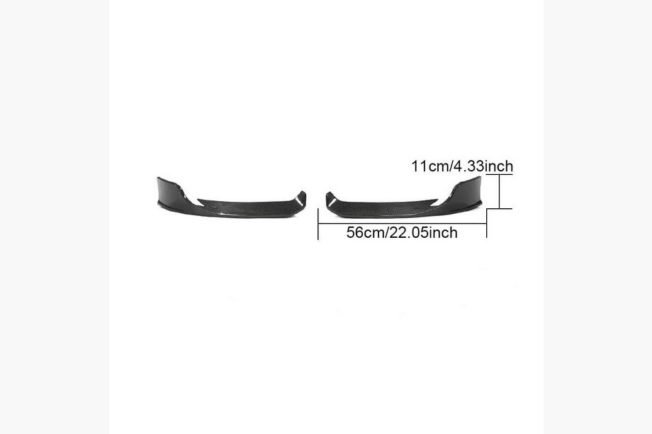 Mercedes A-class W177 2018- Front Bumper Flap Covers (for AMG-Line 2018-2021, Carbon) Photo 6