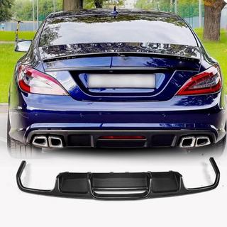 Rear Bumper Diffuser (for Base/CLS63 AMG 2015-2018, Carbon) photo 1